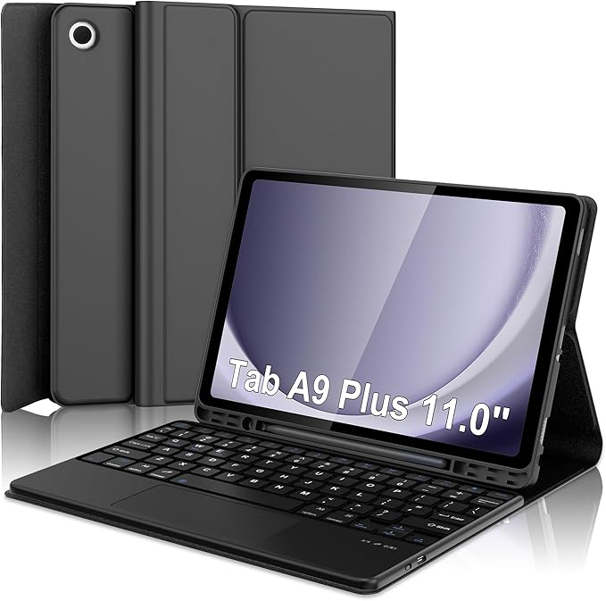 Funda estuche con teclado y touchpad para Samsung Galaxy Tab A9 + Plus 11"