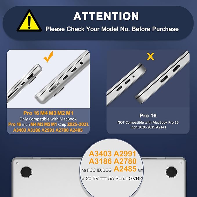 Carcasa funda para Apple MacBook Pro 16"