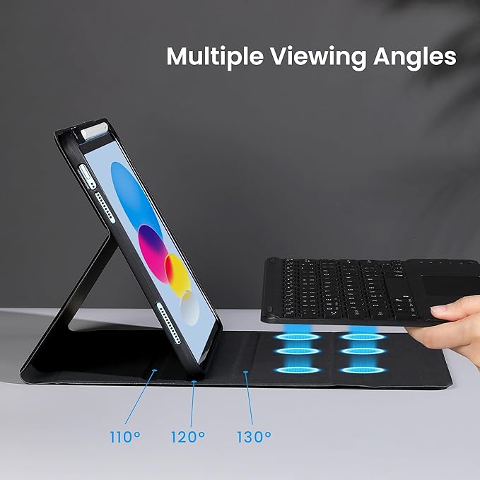 Funda estuche con teclado y touchpad para iPad 10.9" 10ma Generación