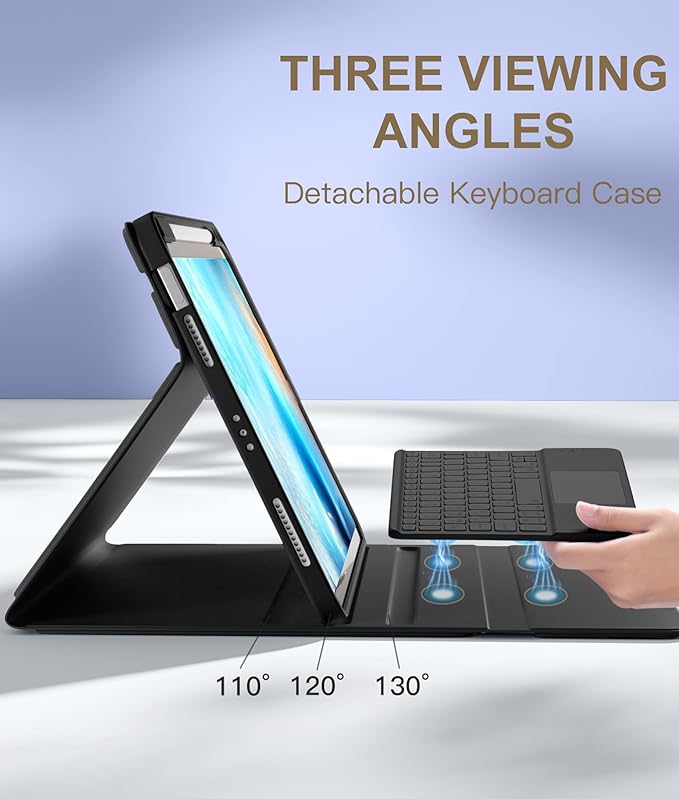 Funda estuche con teclado y touchpad para iPad Air 5ta y 4ta Gen 10.9"