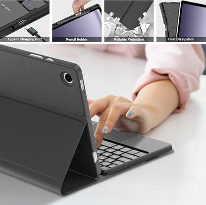 Funda estuche con teclado y touchpad para Samsung Galaxy Tab A9 + Plus 11"
